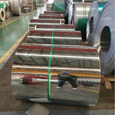 304 roestvrij stalen spoel koudgewalst 2B afwerking ASTM A240 0,3 mm tot 3,0 mm dikte 1000 mm 1500 mm breedte